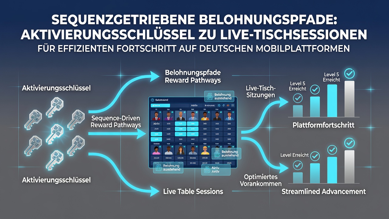 Darstellung von Belohnungspfaden in deutschen Casino-Apps mit Aktivierungscodes und Live-Tischen