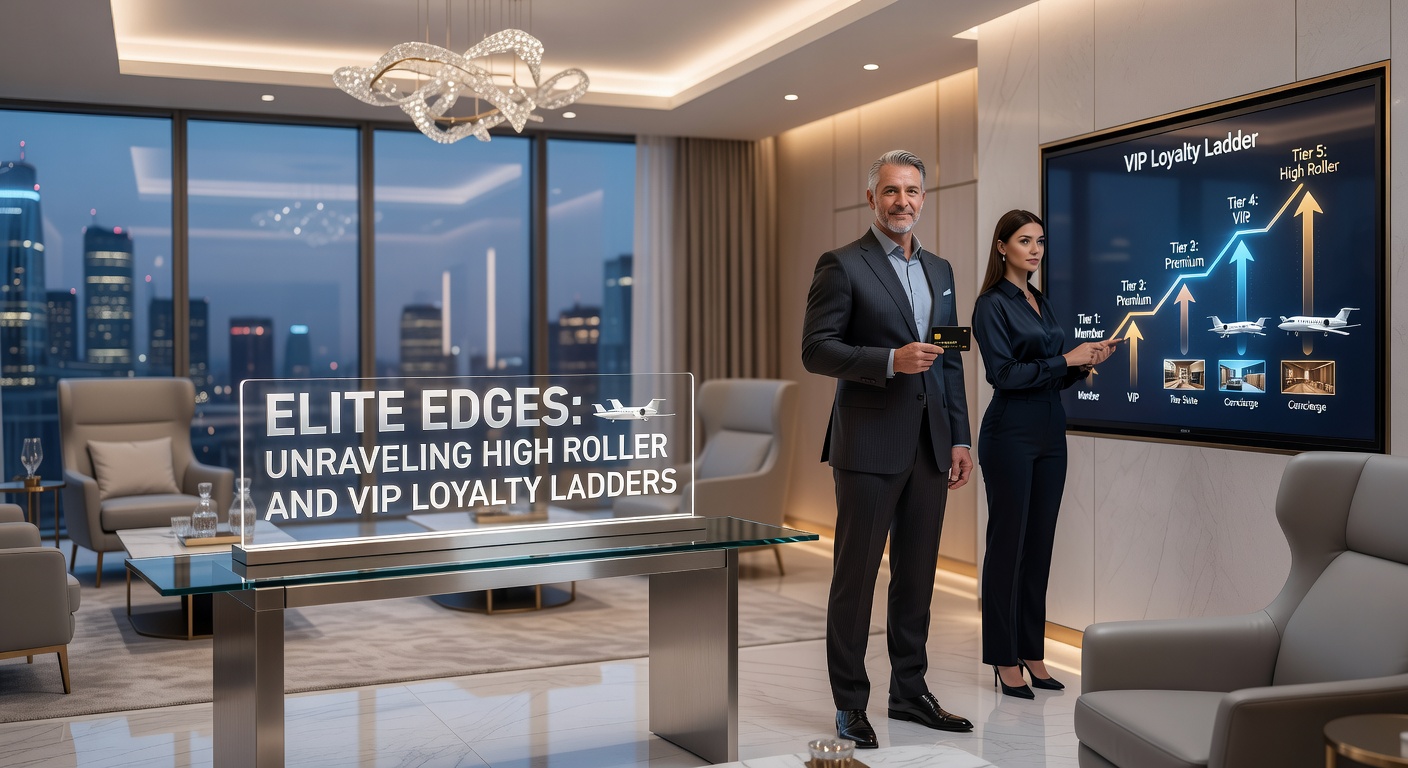 VIP-Tisch mit High-Stakes-Spielern, dedizierten Hosts und Luxusgetränken in einem High-Roller-Bereich