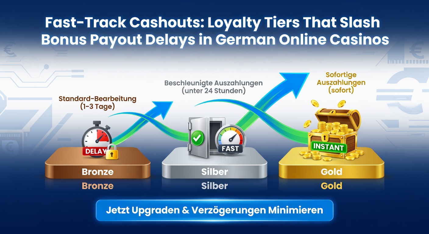 Grafik einer Auszahlungsleiter mit Zeitangaben pro Loyalty-Stufe in einem deutschen Casino