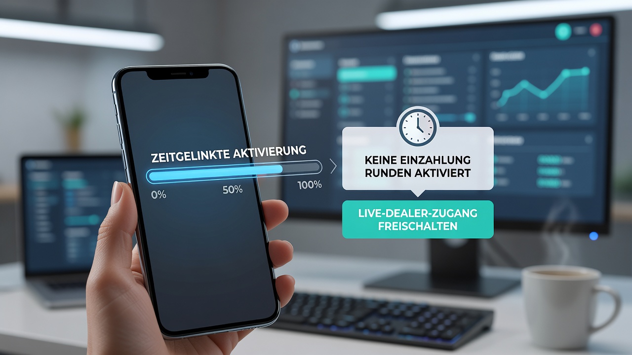 Visualisierung der Verknüpfung von No-Deposit-Runden mit Live-Dealer-Zugang und VIP-Auszahlungswegen in mobilen deutschen Casino-Apps